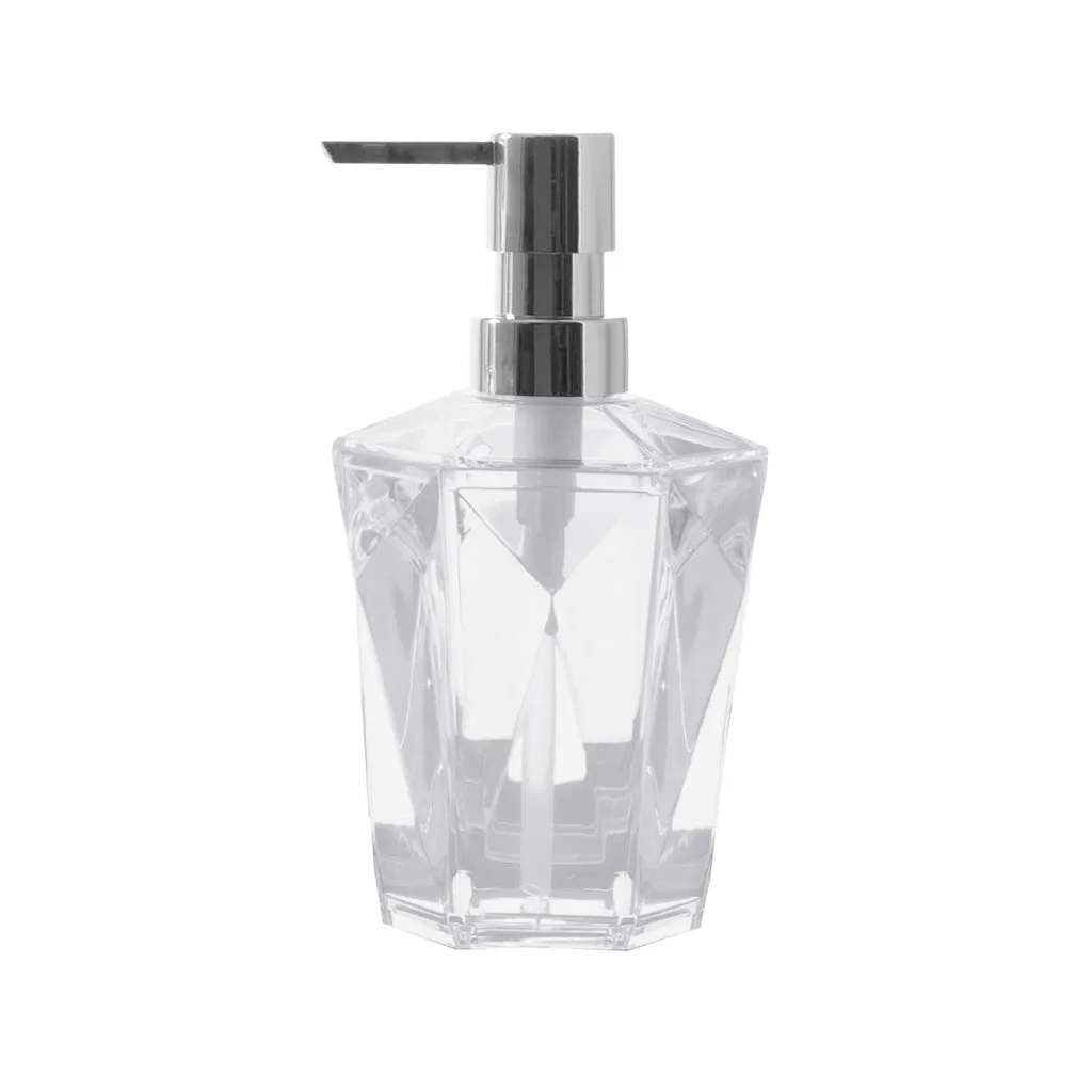 Accessori da bagno in acrilico cristallo, Dispenser per sapone/lozione