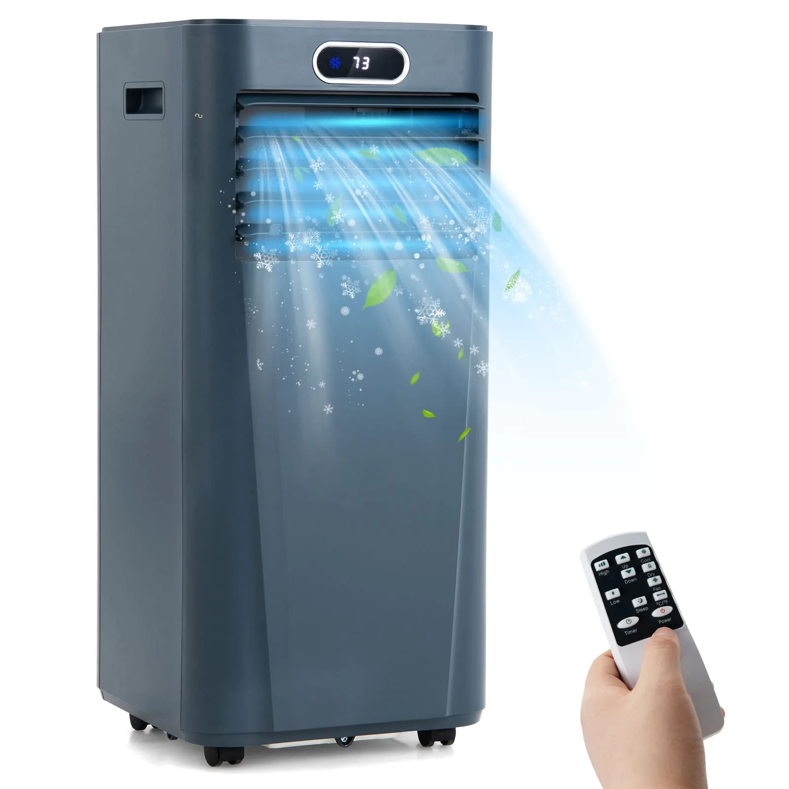 Portable Air Conditioner, 8000BTU Air Cooler with Drying, Fan, Sleep Mode