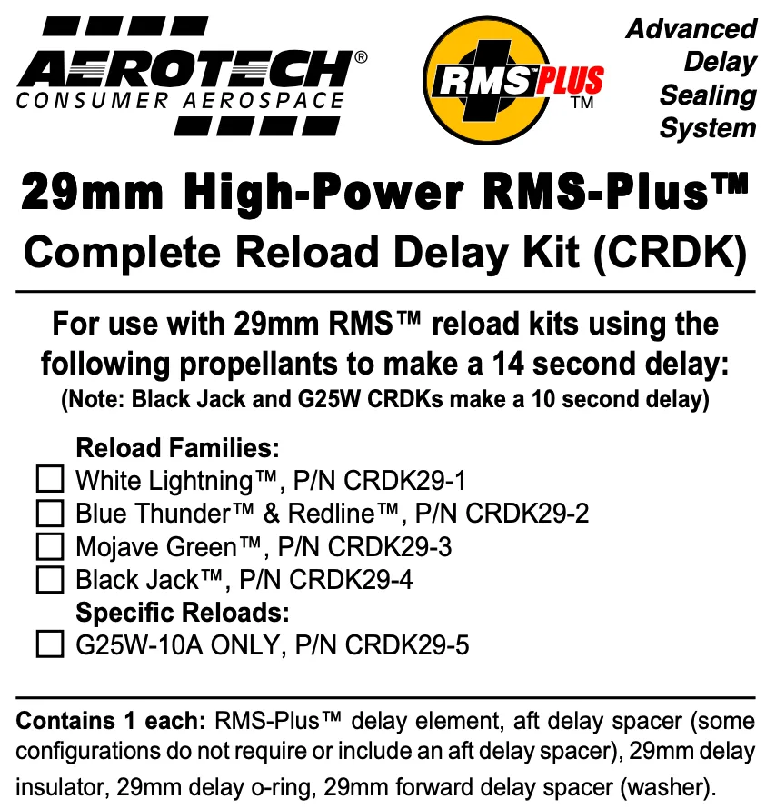 Kit de recharge AeroTech RMS-29 G25W : montage et conseils de vol