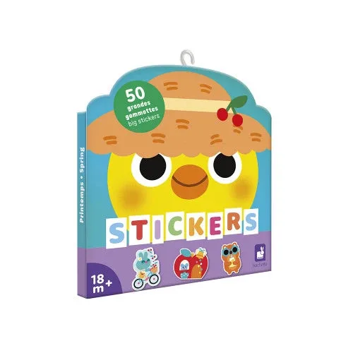 Janod: 50 Big Stickers - Spring