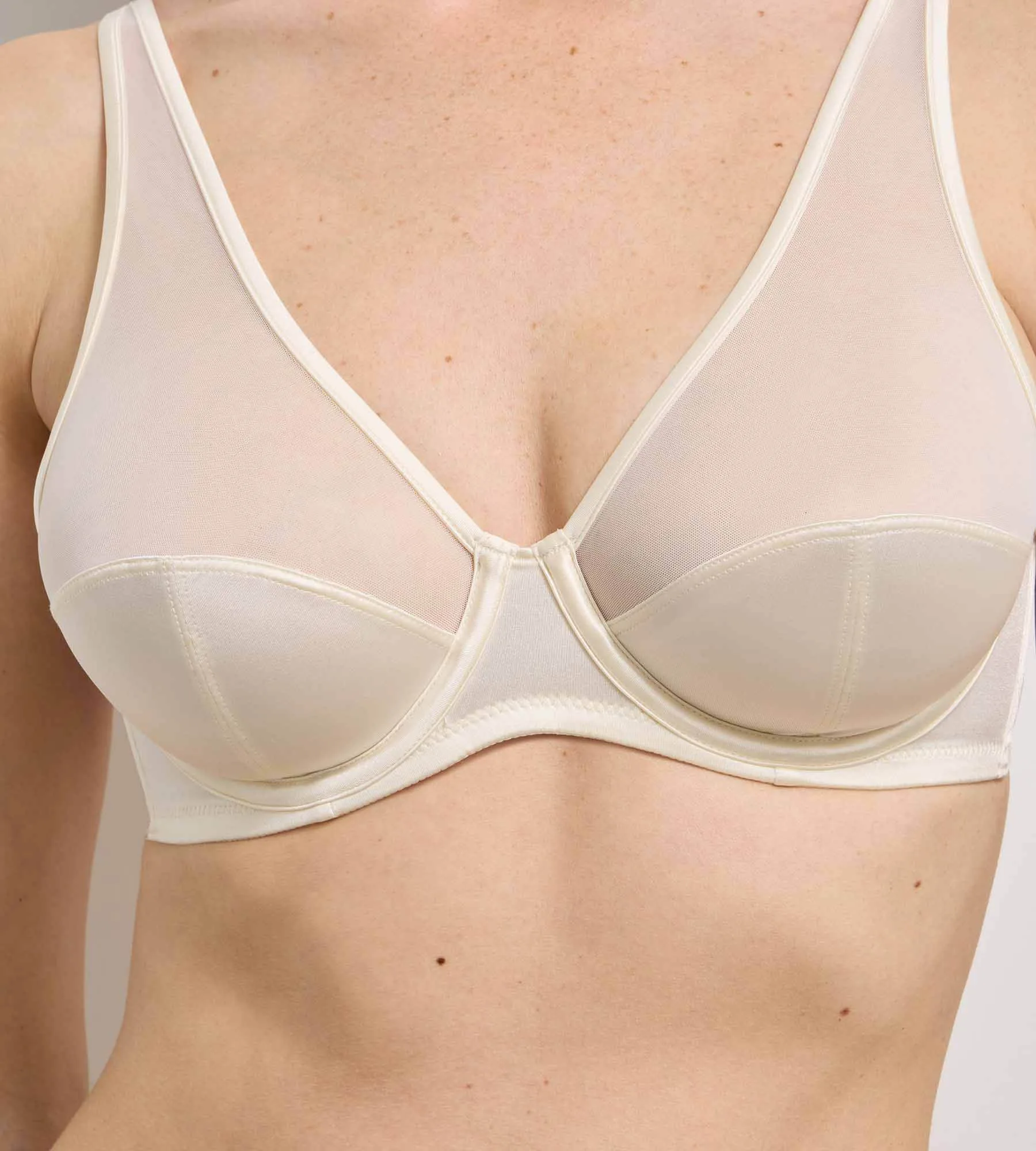 Soutien-gorge à armatures ivoire Dim x Ines de la Fressange