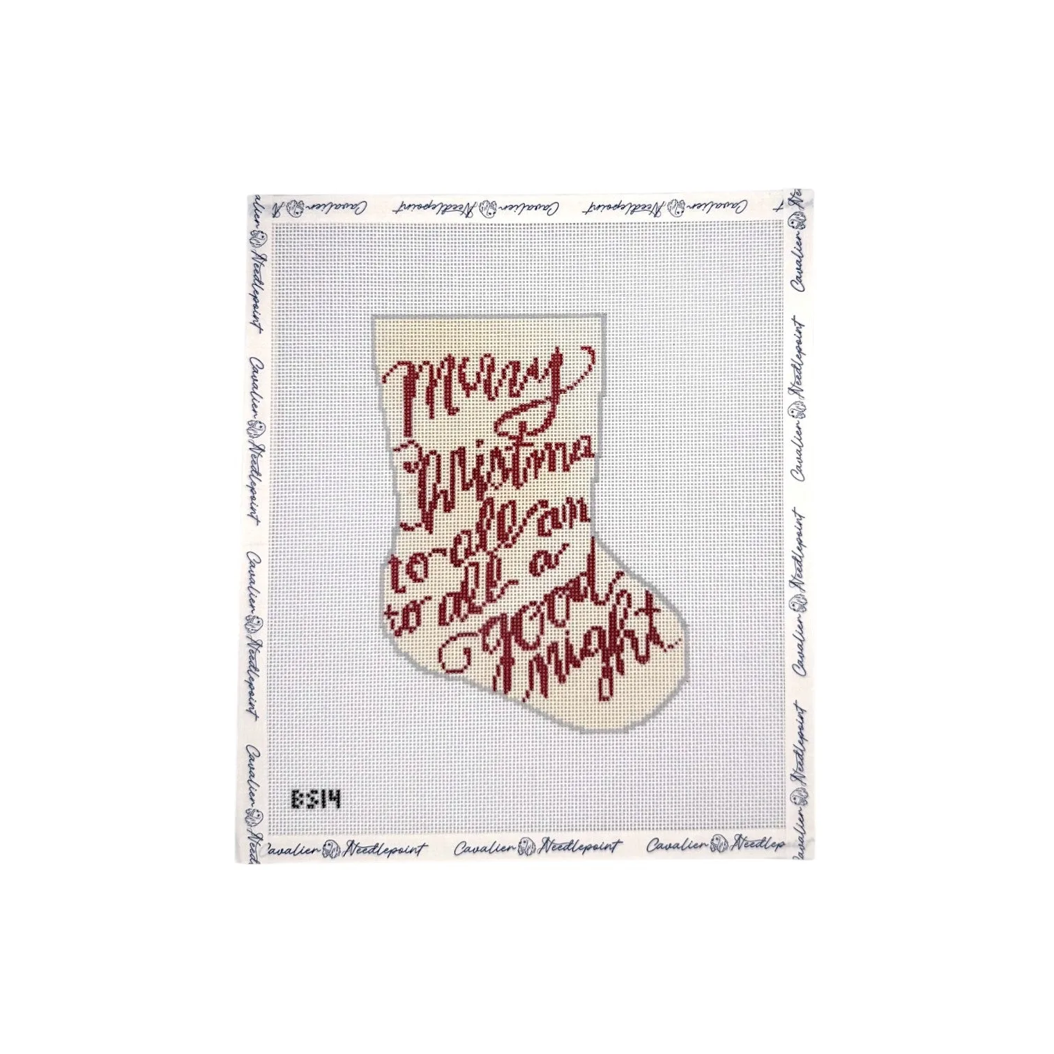 Merry Christmas Ornament Sized Stocking