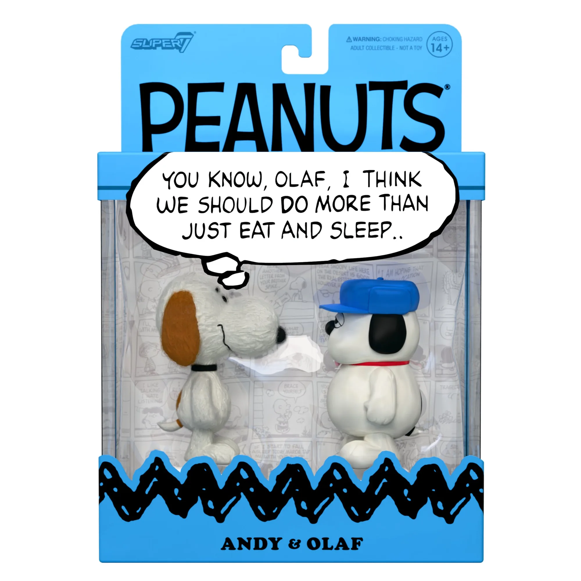 Confezione da 2 Peanuts ReAction Olaf e Andy vs. singole figure