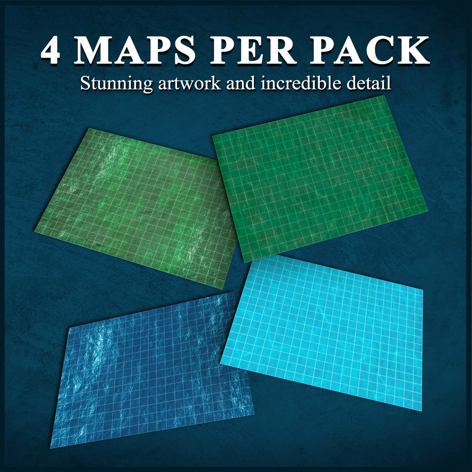 Cómo usar paquetes de mapas de 4 piezas para encuentros épicos