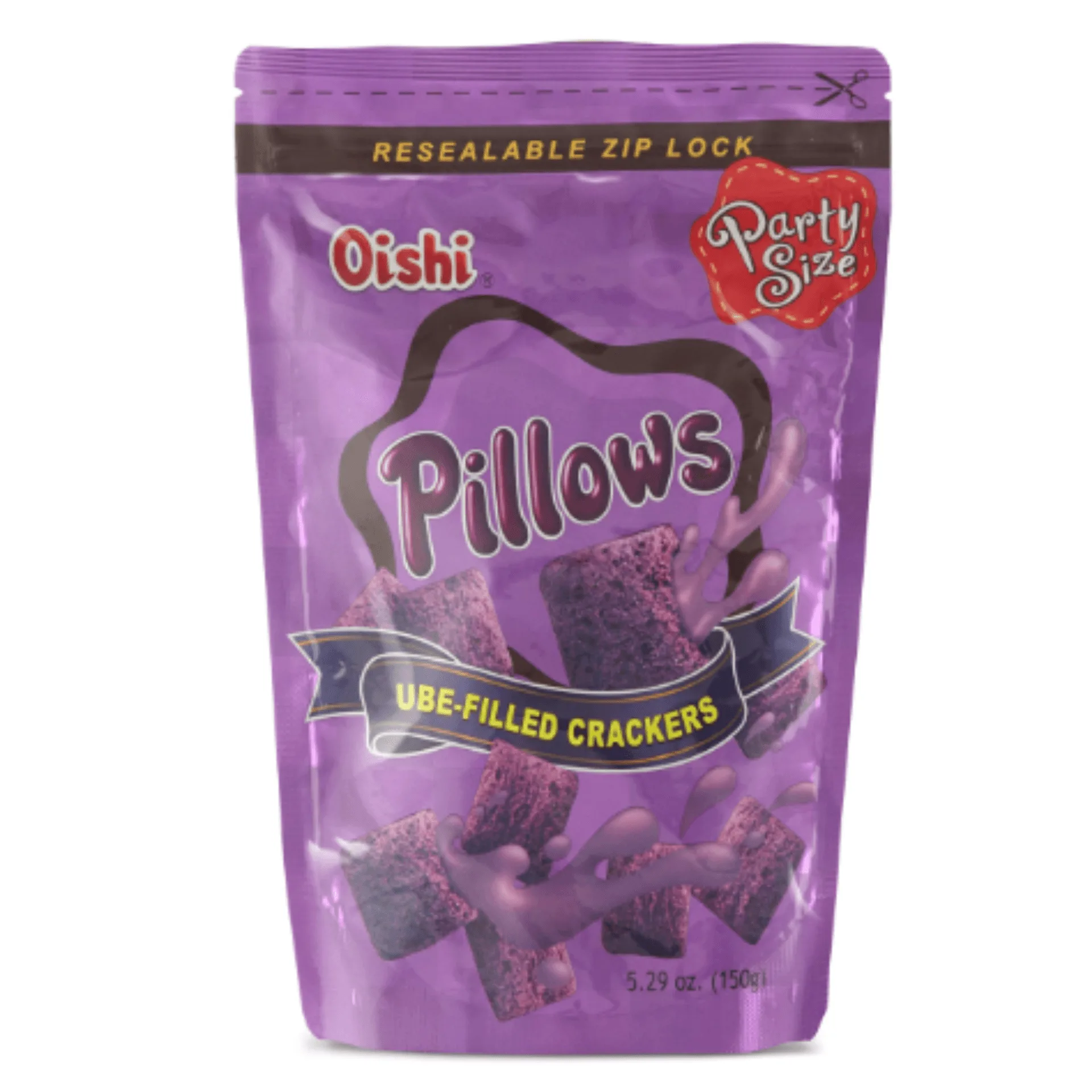 Oishi Pillows Ube Crackers