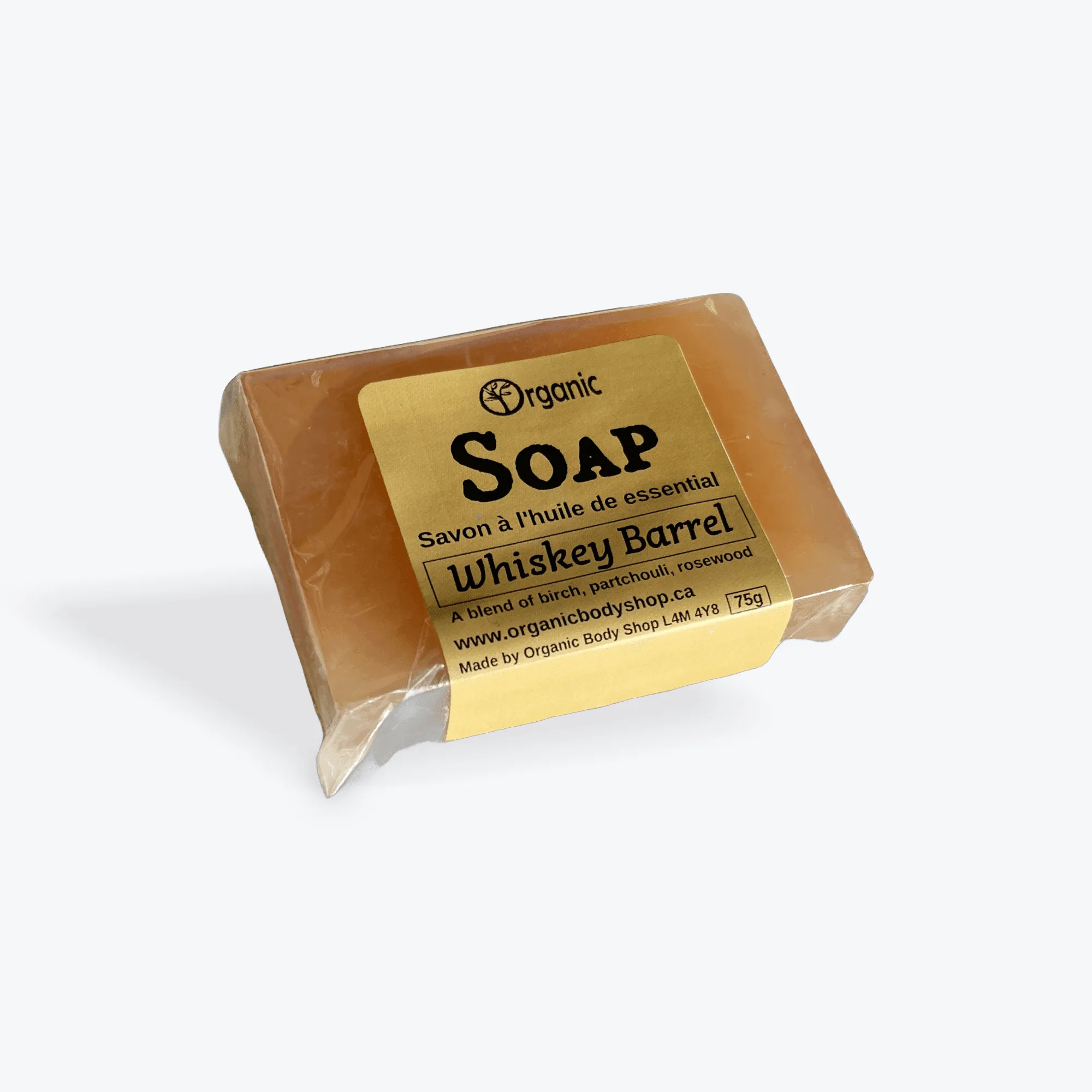 Whiskey barrel Glycerin soap bar-4oz