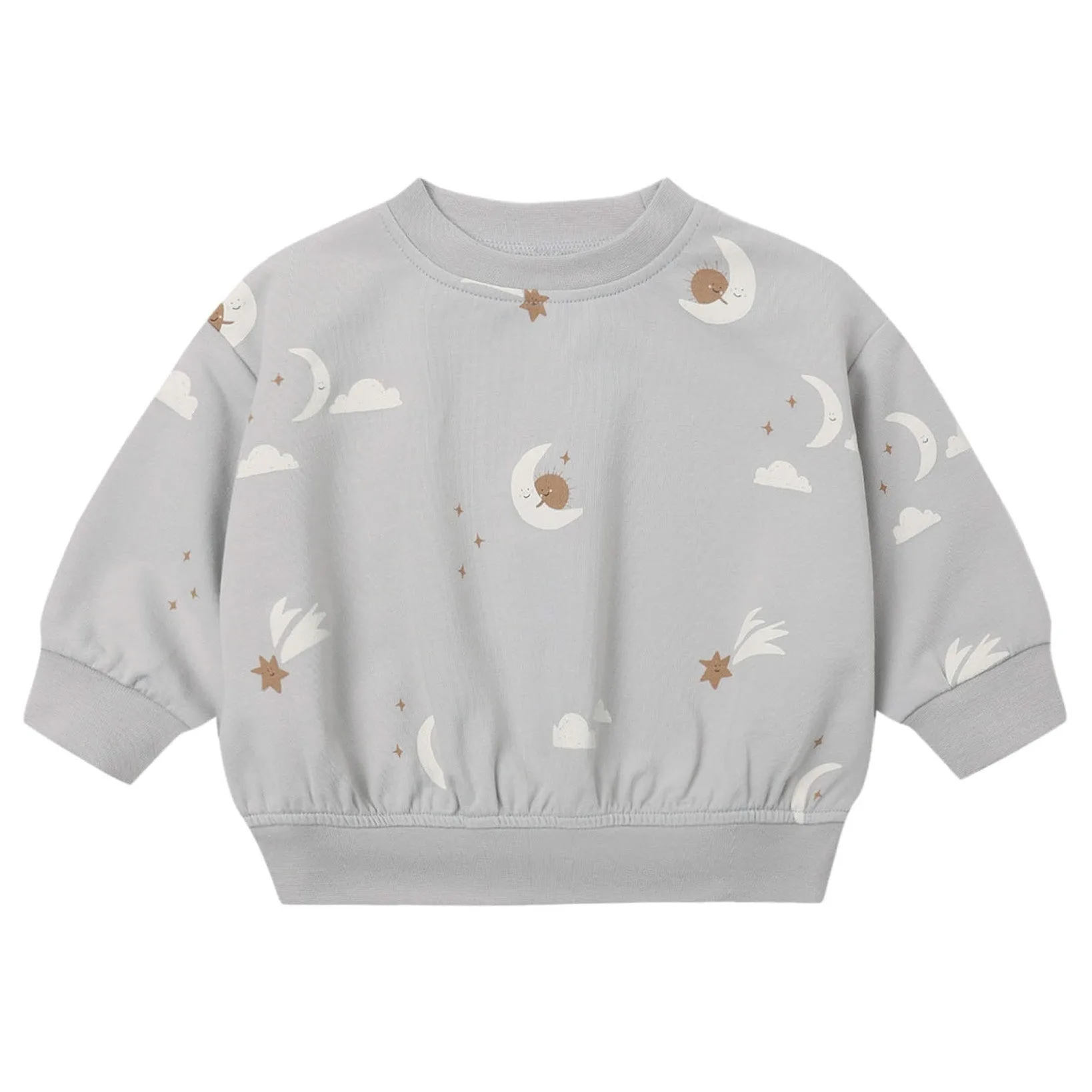 Quincy Mae - Organic Relaxed Sweatshirt - Sky Friends