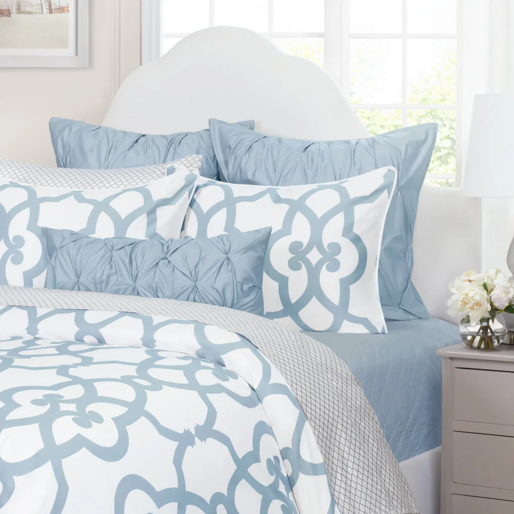 Housse de couette Florentine bleu français