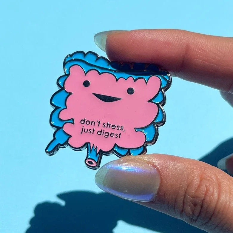 Pin's émail intestin Don't Stress, Just Digest - GI Health Warriors