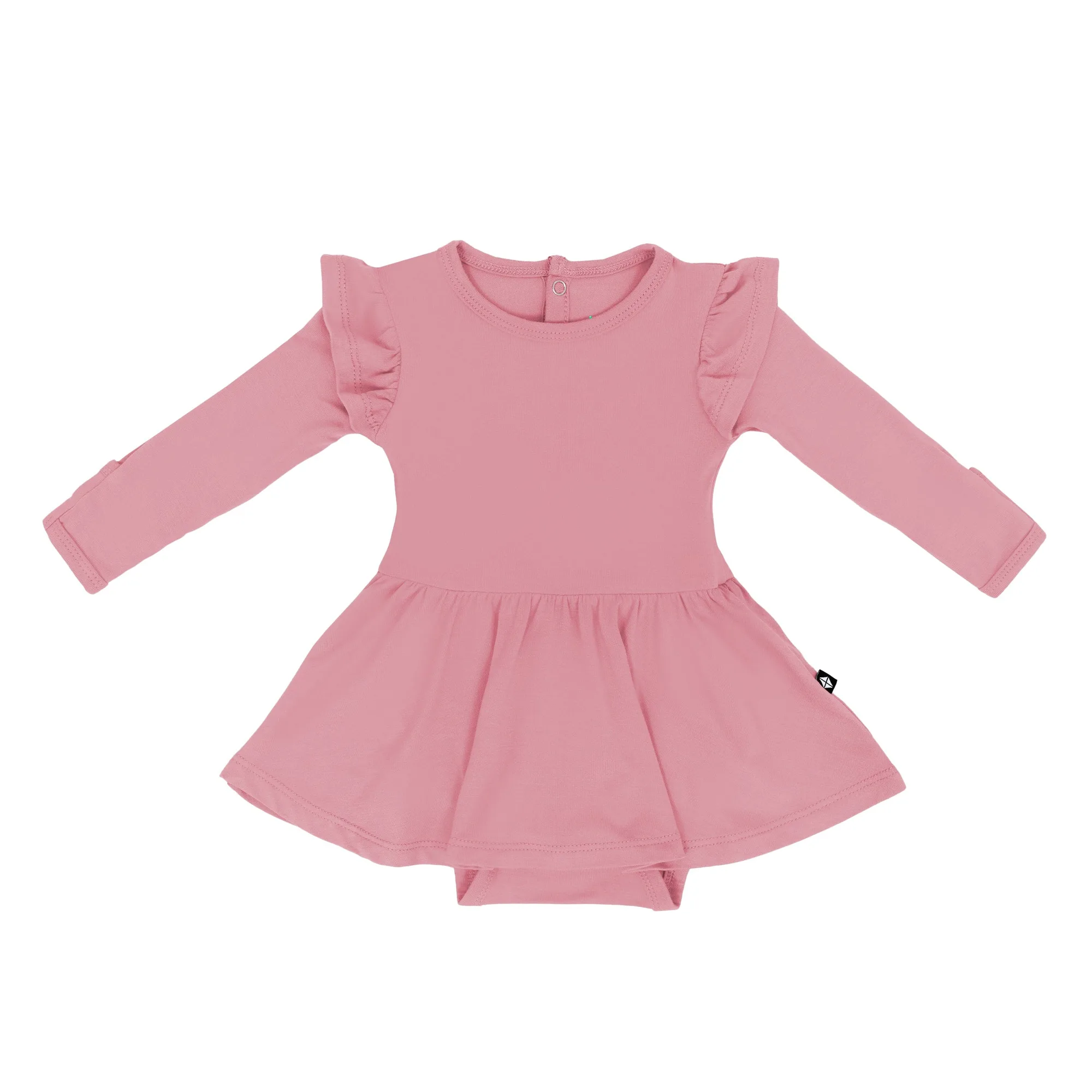 Long Sleeve Twirl Bodysuit Dress in