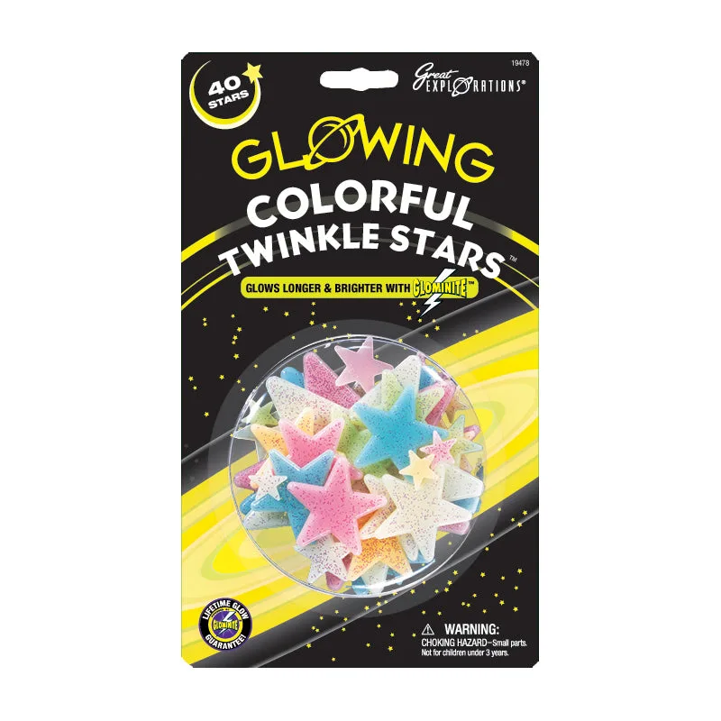 Glowing Colorful Twinkle Stars