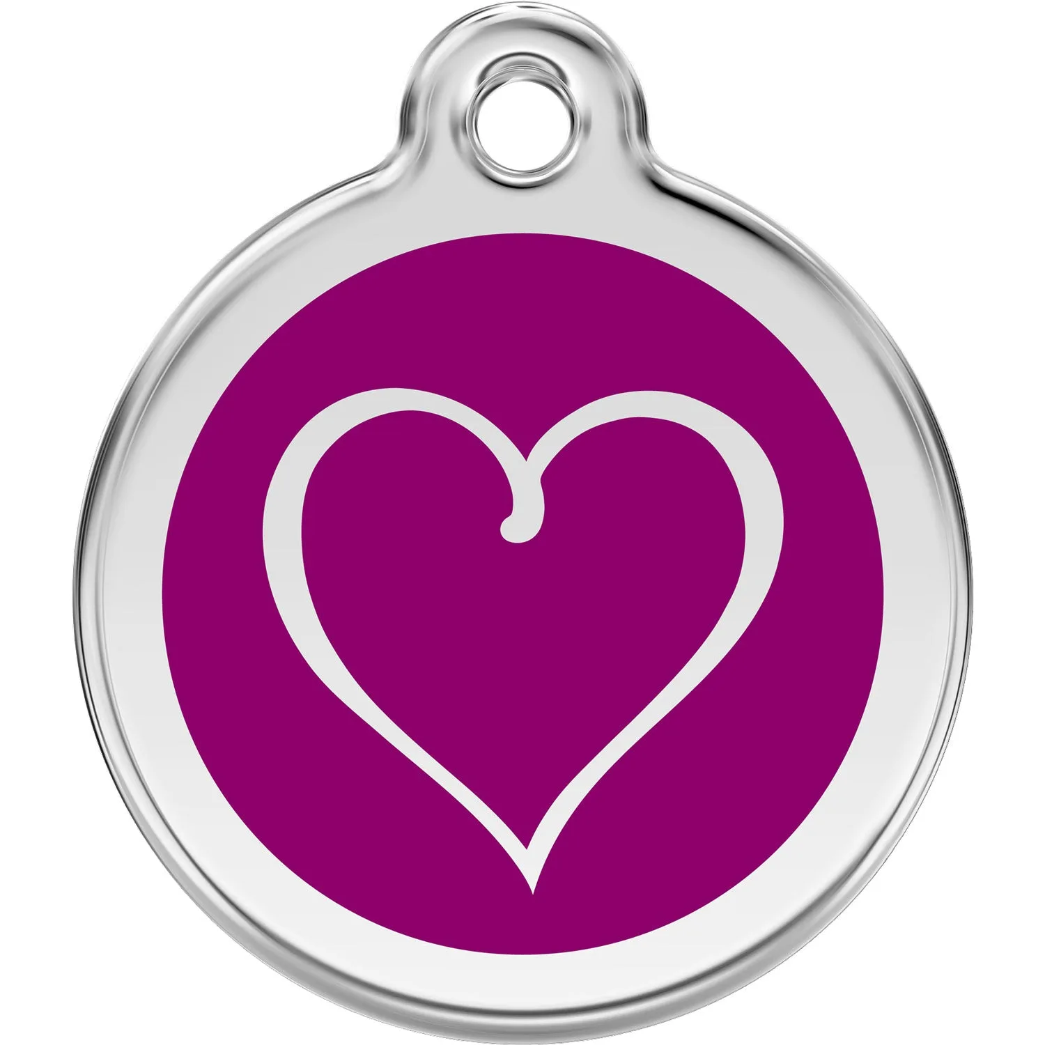 Chapas identificativas para perros Red Dingo Tribal Heart Pet
