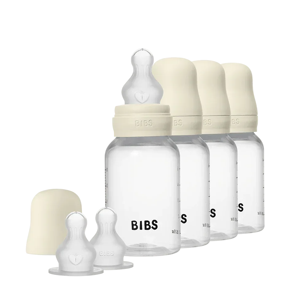 Baby BPA-Free PP Bottle 150 ml 4 Pack Silicone - Ivory