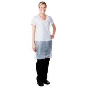Premium White Aprons On A Roll – 5×200