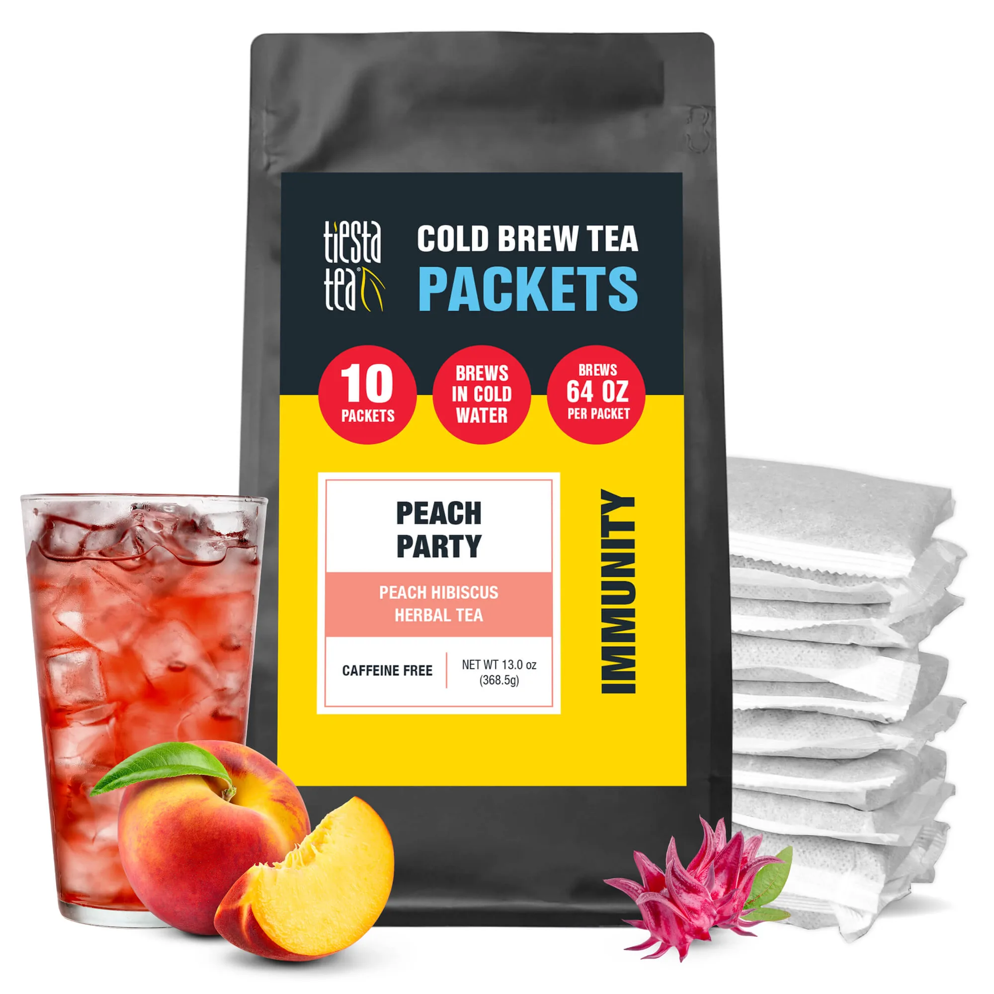 Cold brew voor een feest maken met Peach Party Packs