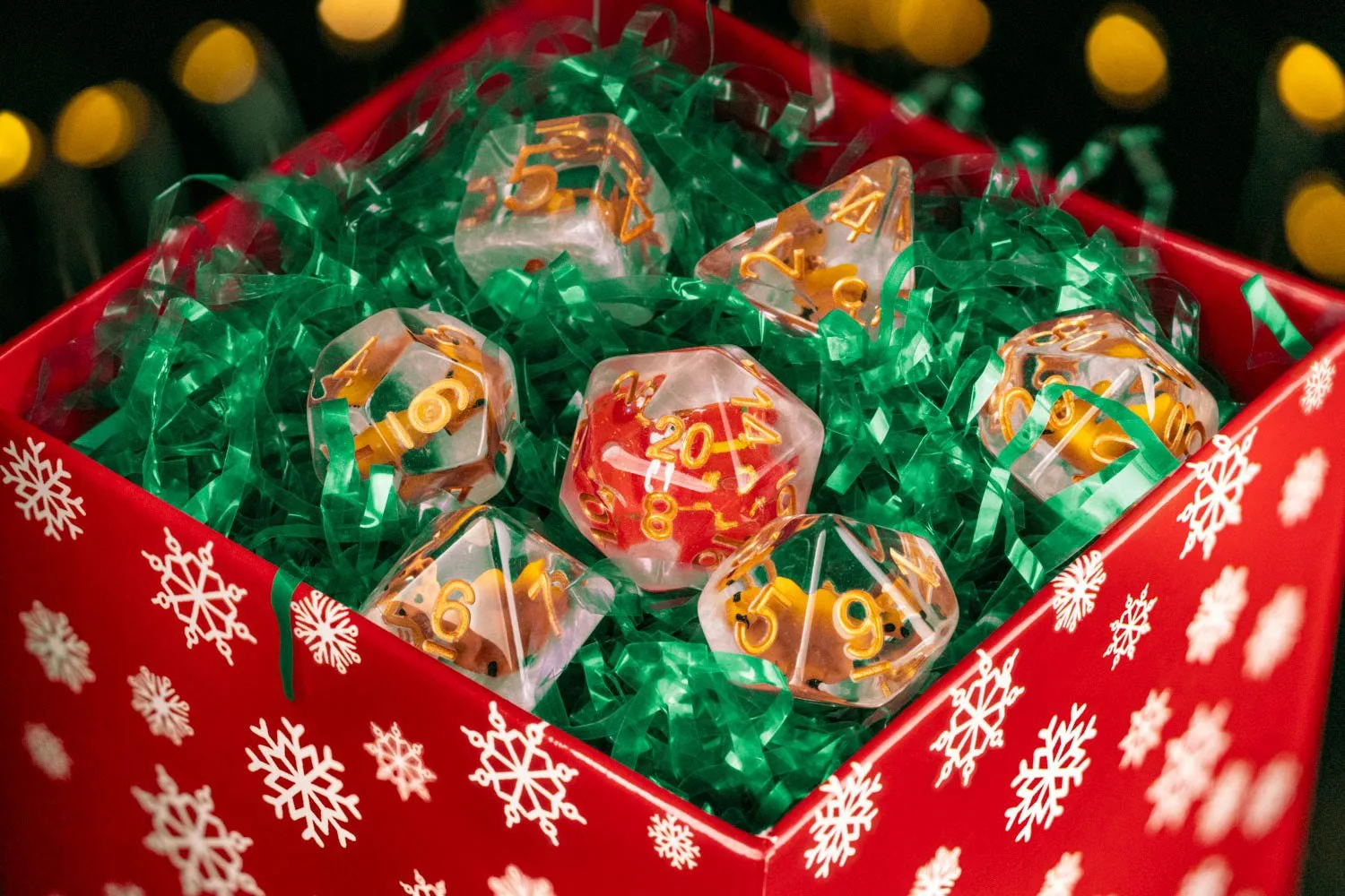 Conjunto de dados Rena de Natal 16mm em resina polimérica