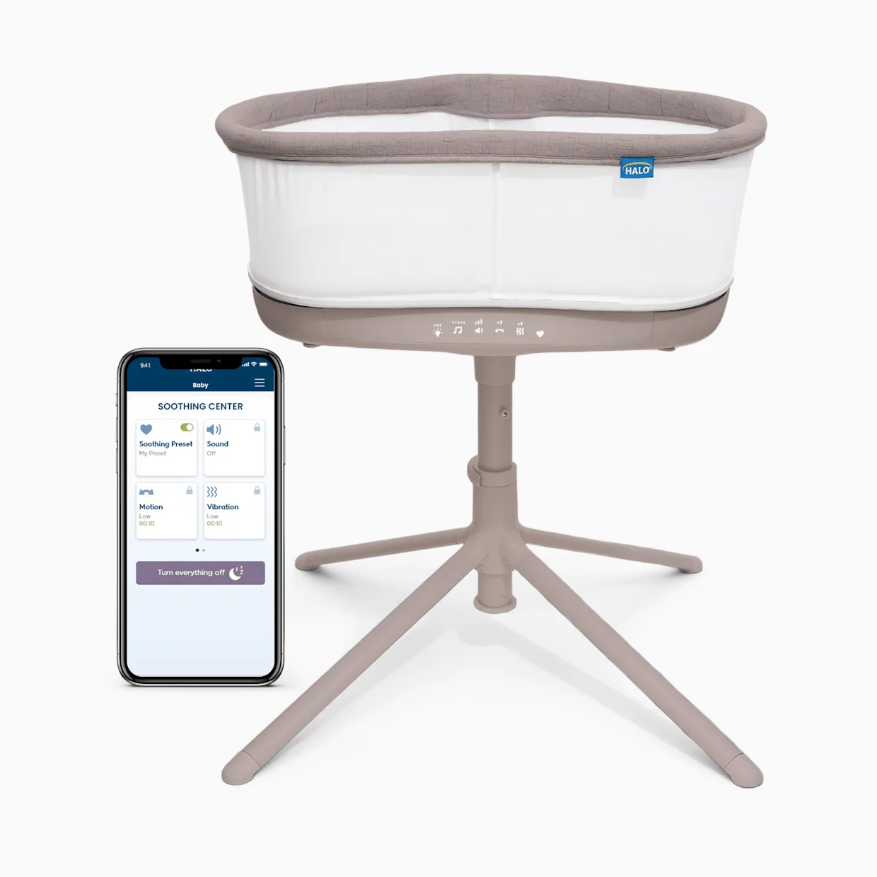 Jak používat BassiNest Connected Swivel Sleeper 3.0