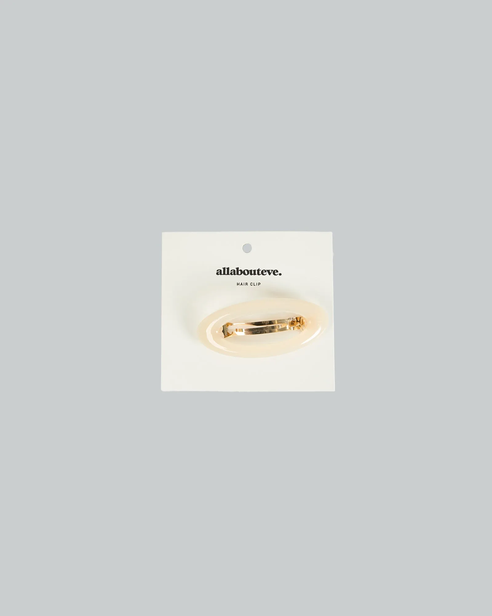 Edie Oval Clip Vintage White