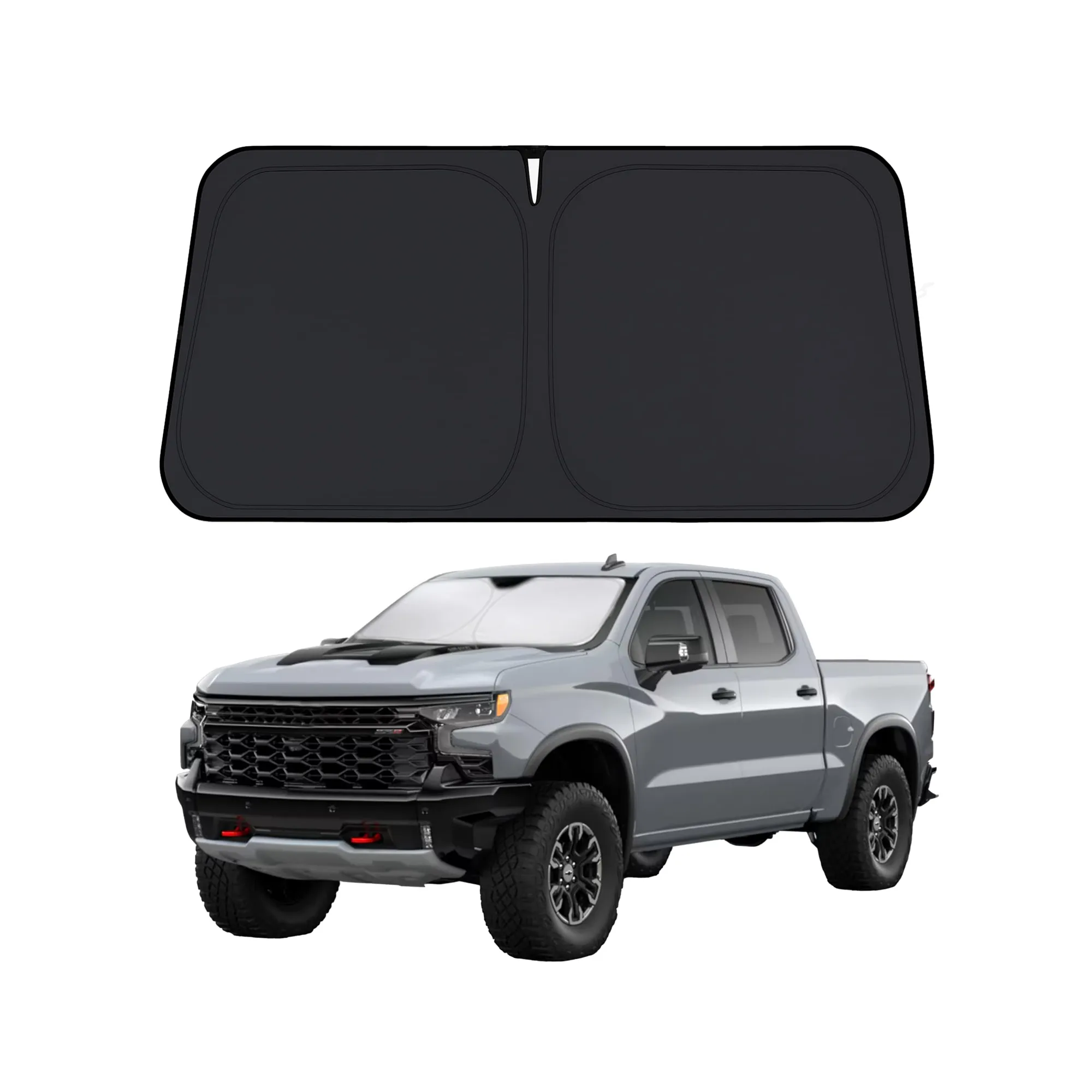 EcoNour Windshield Sunshade Compatible for Chevrolet Silverado 1500 2019-2024...
