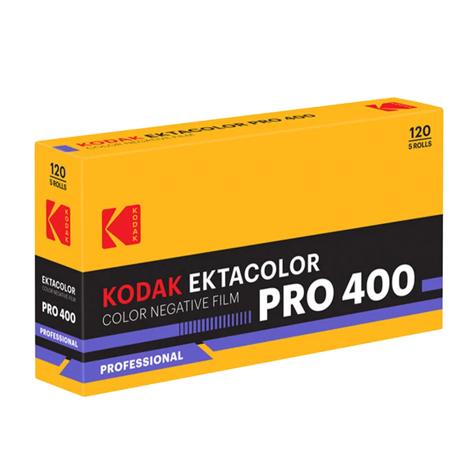 Kodak EKTACOLOR PRO 400 Farbnegativfilm – 120 Rollfilm, einzelne Rolle (ISO 400)