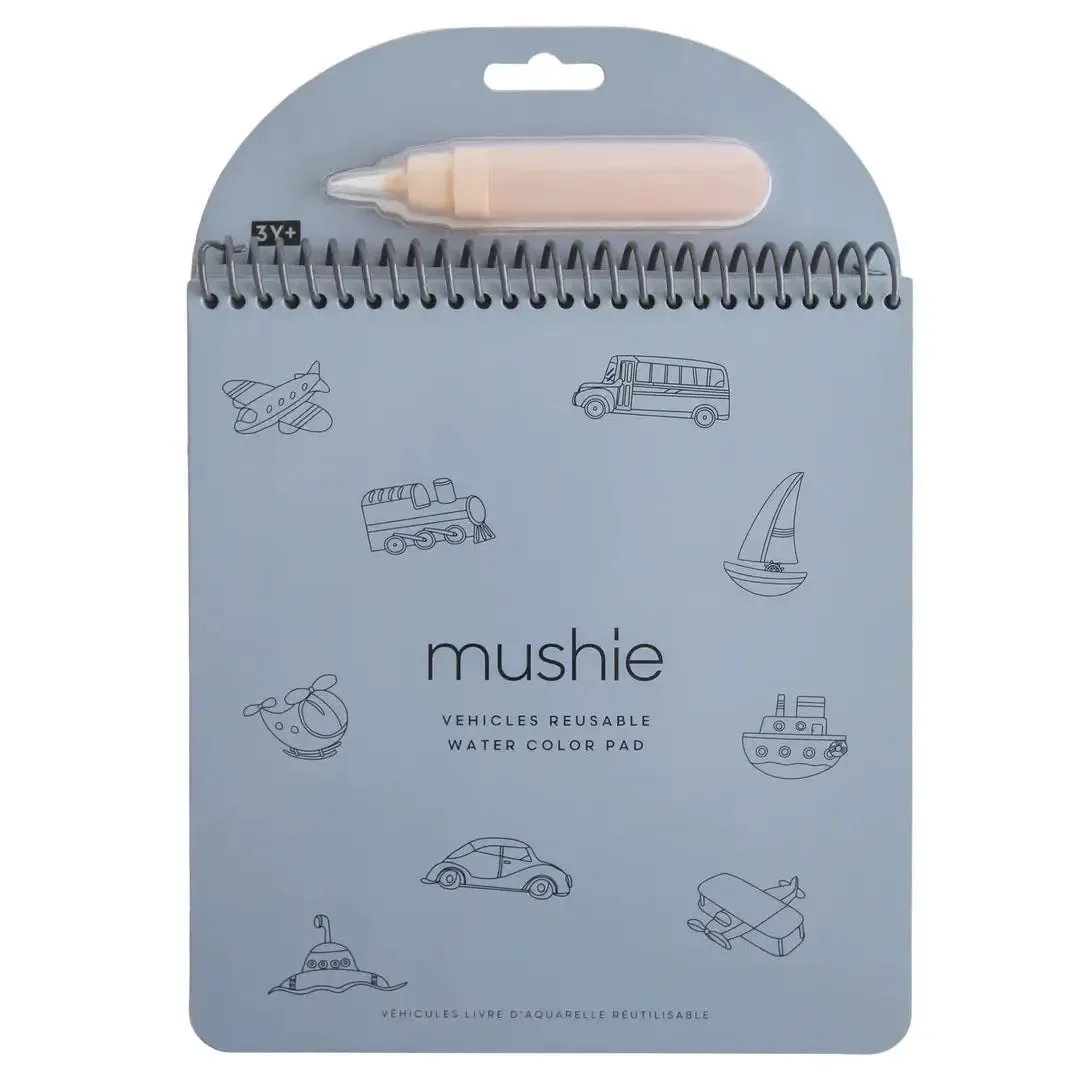 Mushie - Reusable Water Color Pad - Vehicles
