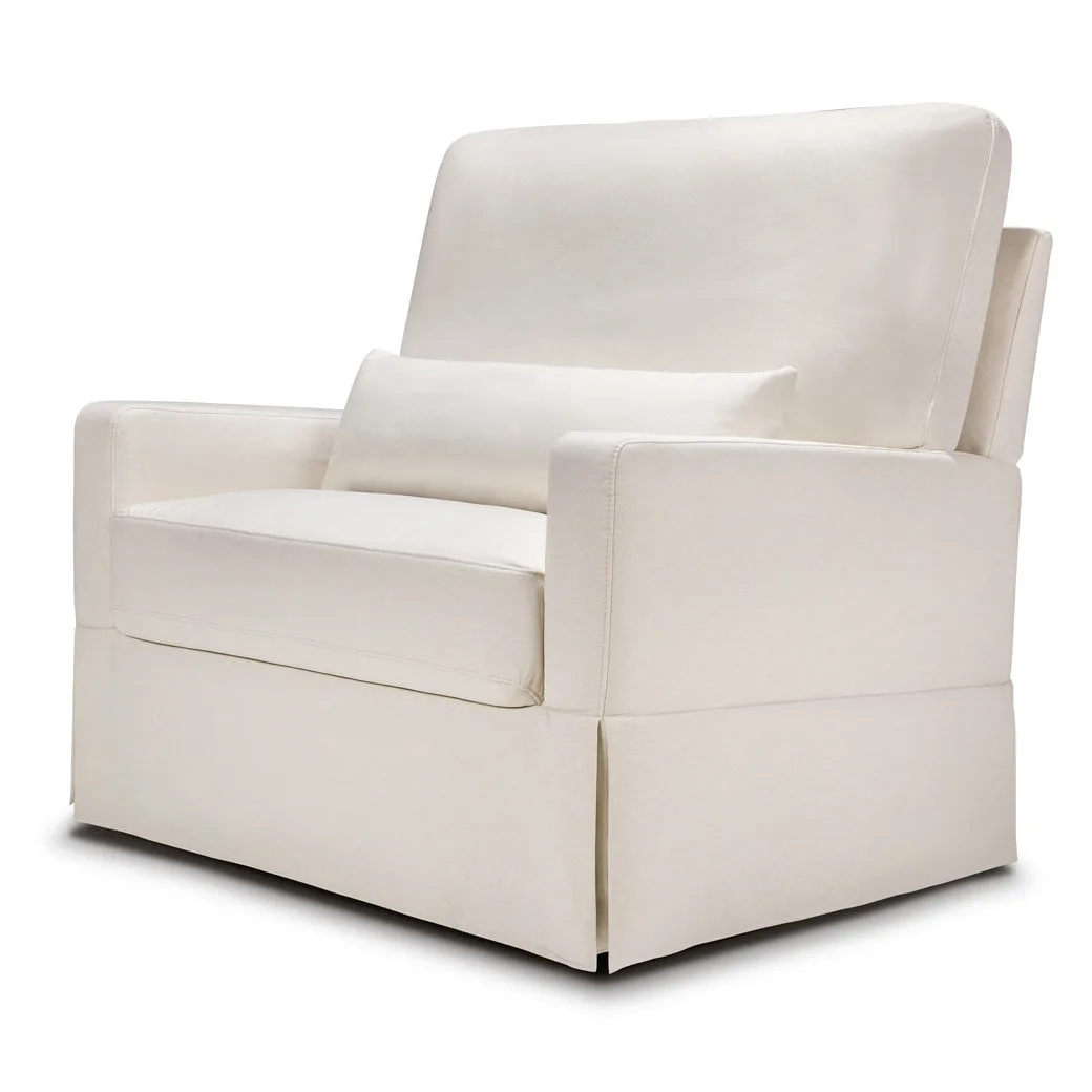 Crawford Pillowback Chair-And-A-Half Comfort Swivel Glider