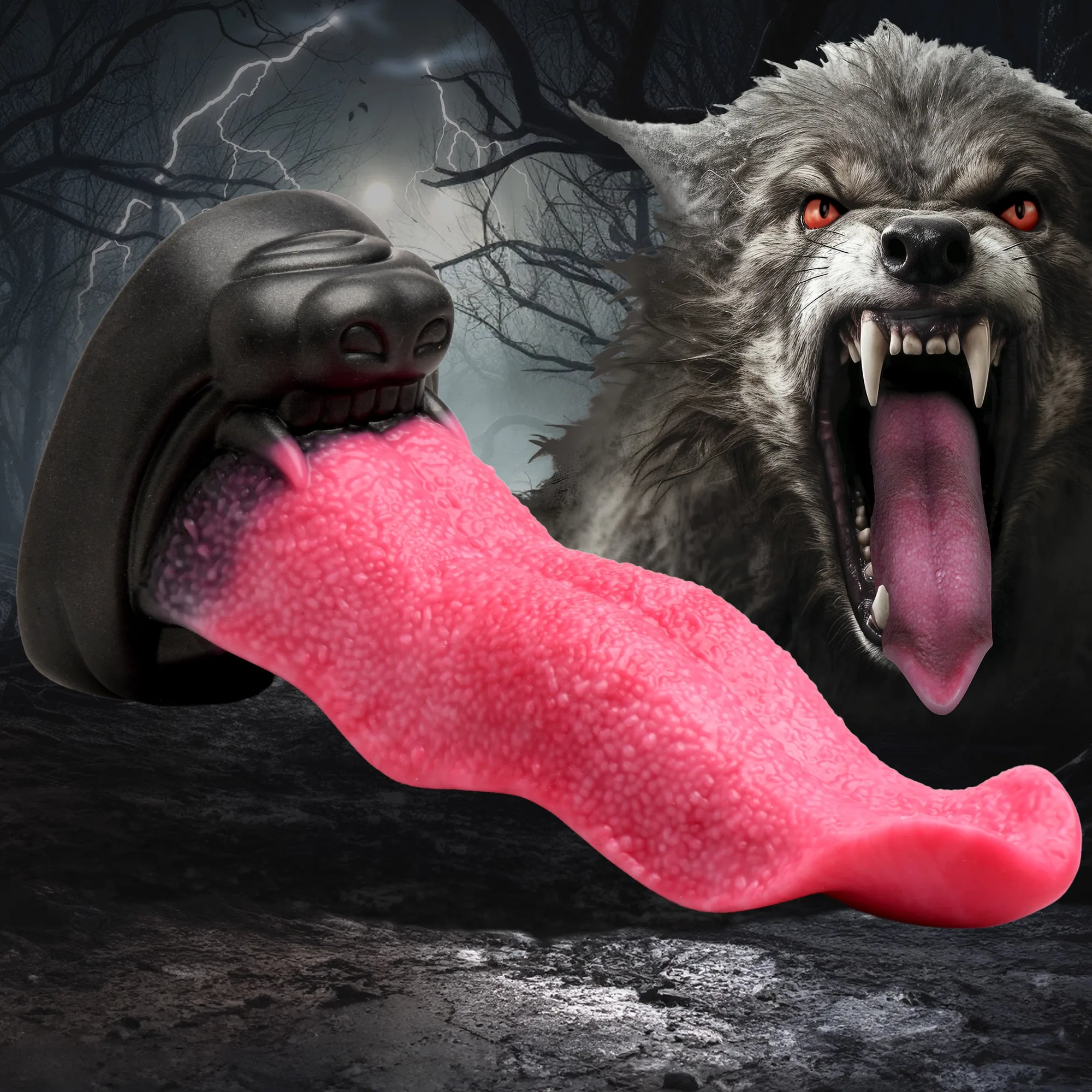 Wolf's Lick Wolf Maw siliconen dildo