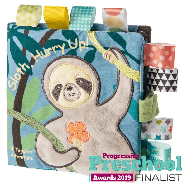 Taggies Molasses Sloth Book – 6×6″