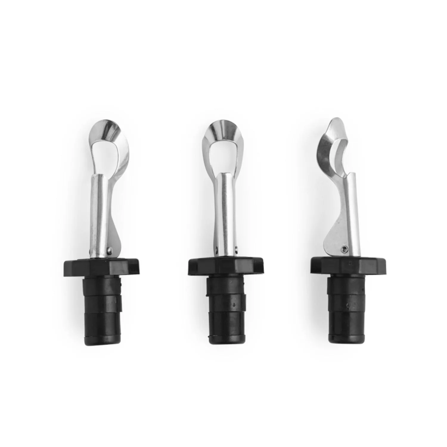 KitchenCraft Barcraft Lever-Arm Bottle Stoppers KCBCLEVER3 – Pack of 3