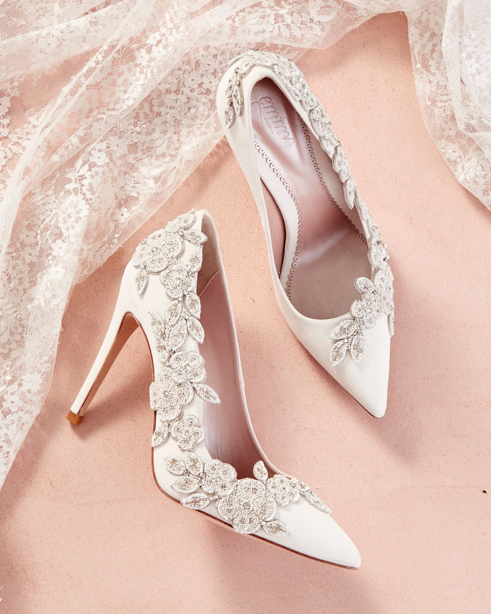 Isadora Ivory Suede Bridal