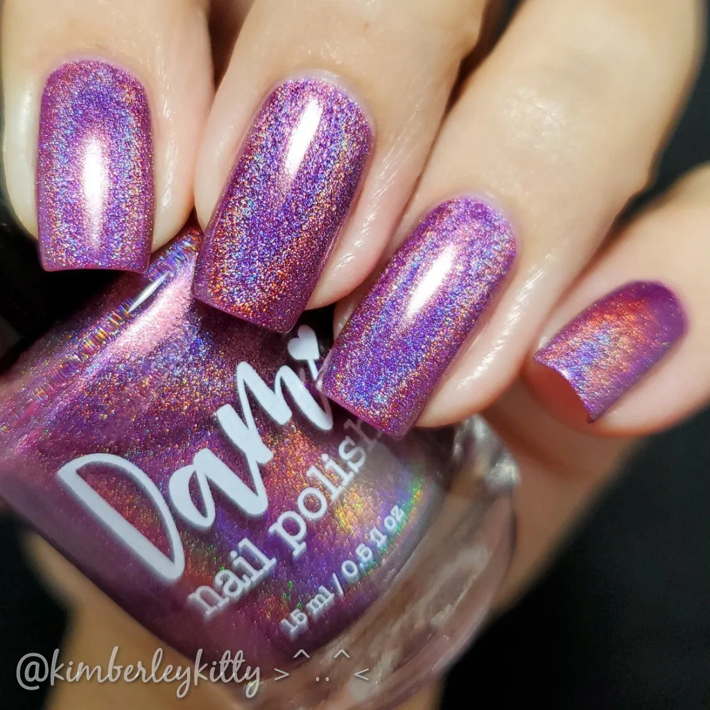 Positively Purple - Seriously Rainbows - Holographic Nail Polish