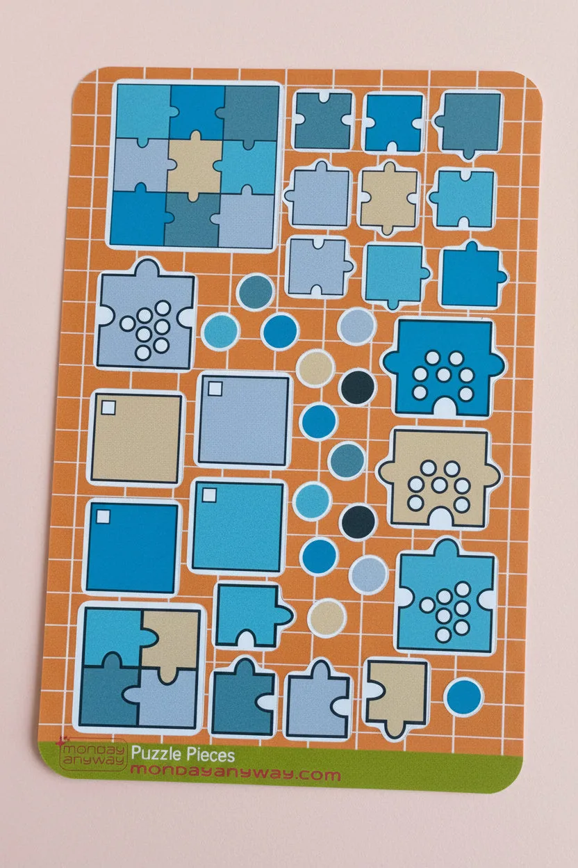 Puzzle Pieces Sticker Sheet
