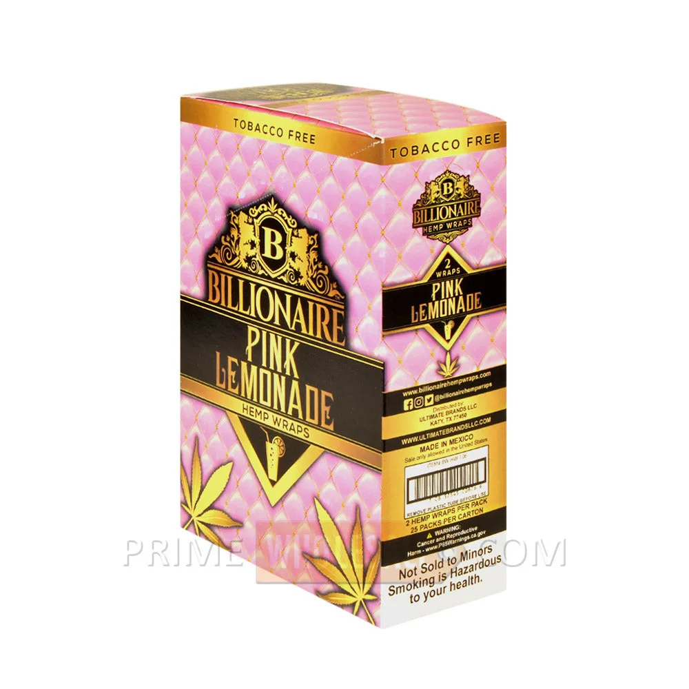 Guía de sabores de Billionaire Hemp Wraps: Pink Lemonade vs OGK