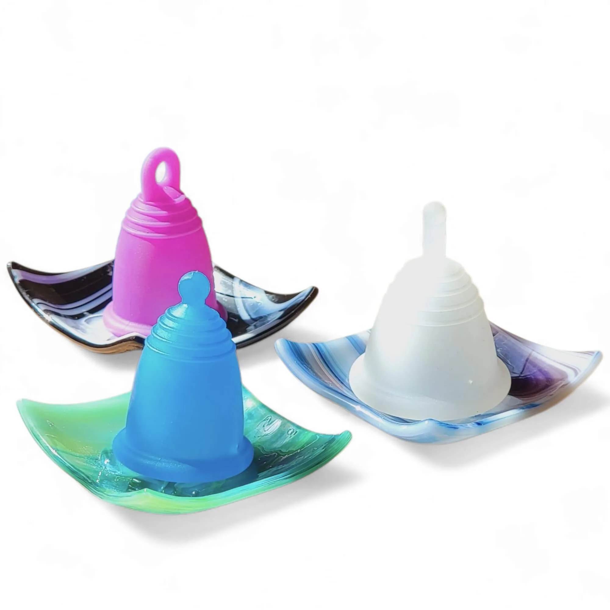 Handmade Glass Menstrual Cup Drying & Storage Tray