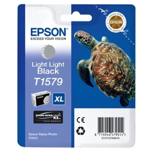 Epson Ink Jet Cartridge T1579 - Turtle Light Light Black