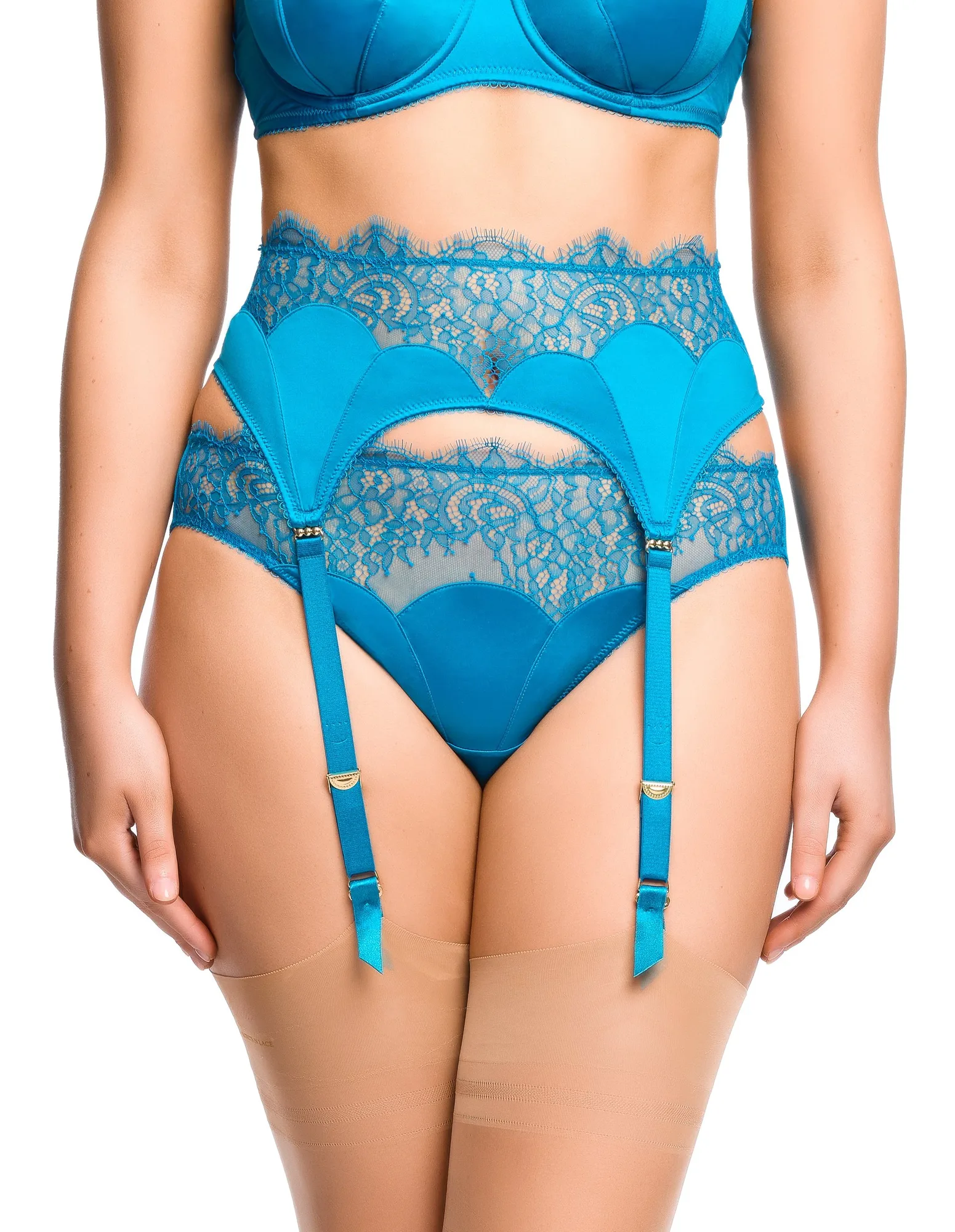 Esther Suspender - Jewel Blue