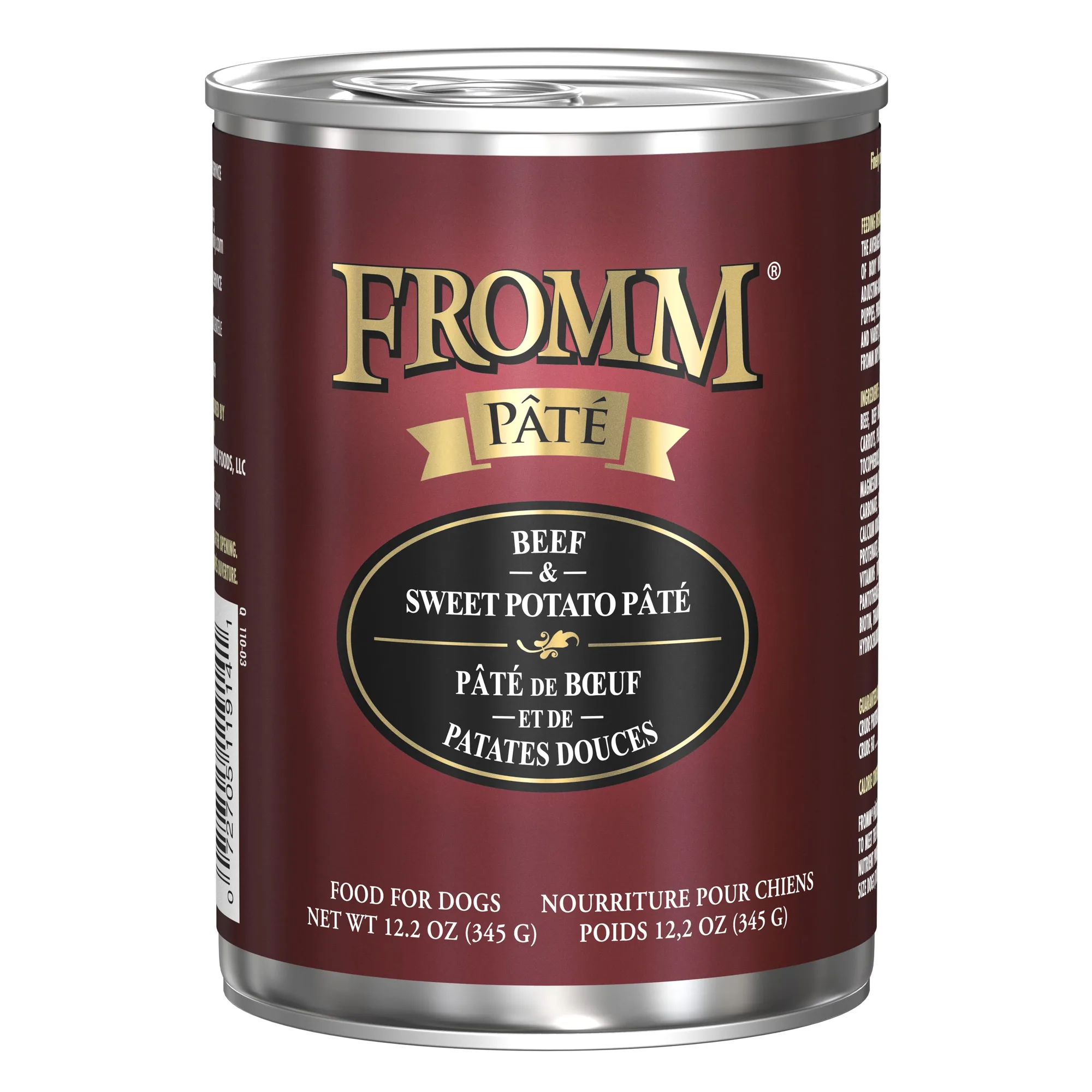 Fromm GF Beef & Sweet Potato Pate: Key Facts