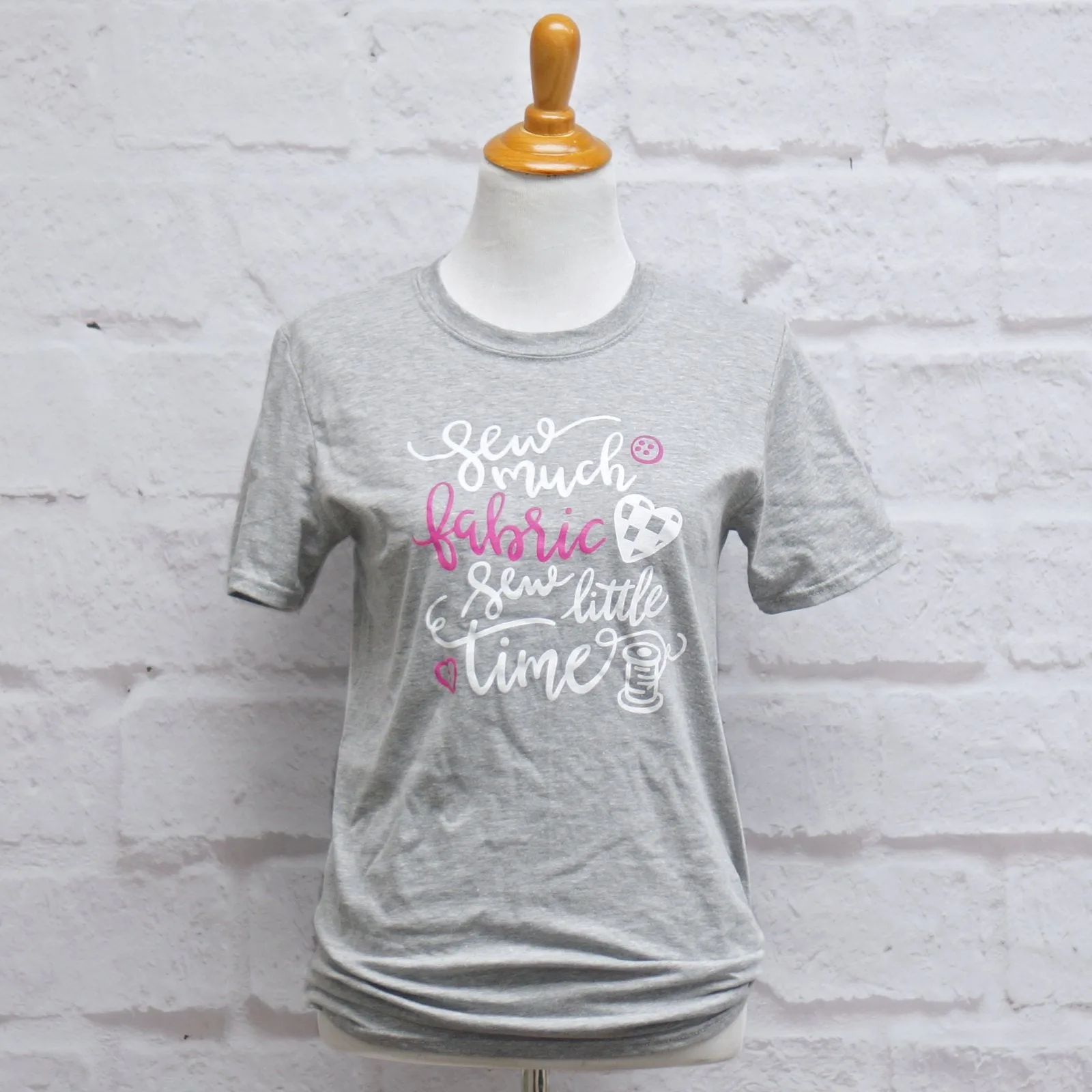 Crosscut T-Shirt - Sew Much Fabric - Light Heather Gray