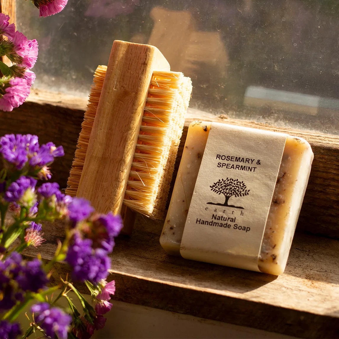 Nail Brush and Handmade Soap: A Gardeners' Gift Set