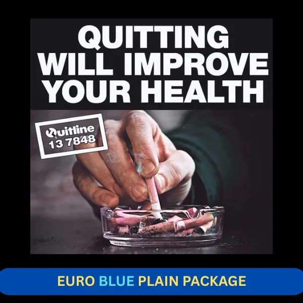 Euro Blue Plain Package – 10 Packs (20s)