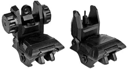 Polymer-Klappvisier, Front- und Heckvisier, 20 mm Schiene