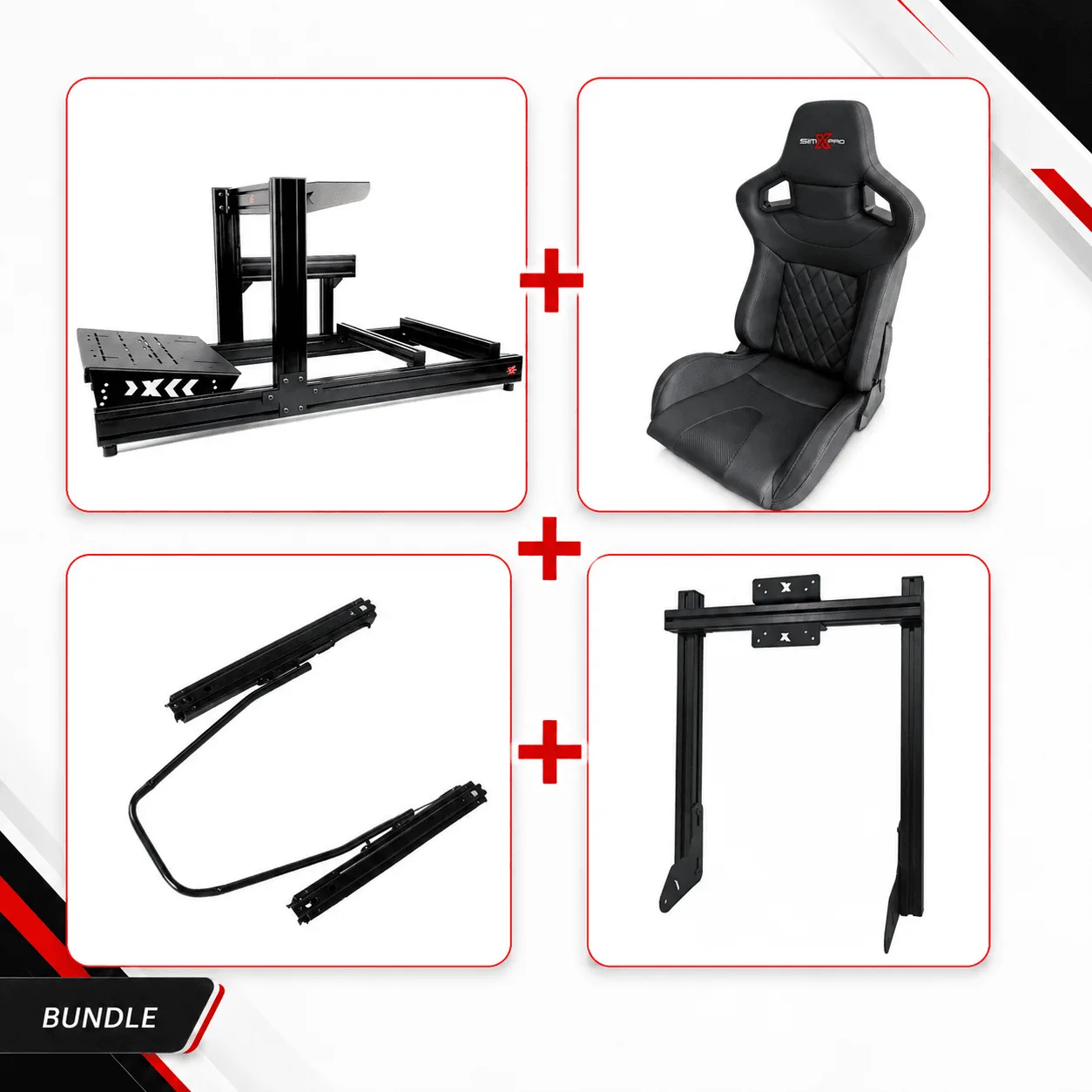 SimXPro R80 + INTEGRATED MOUNT + XL GT SEAT + SLIDER
