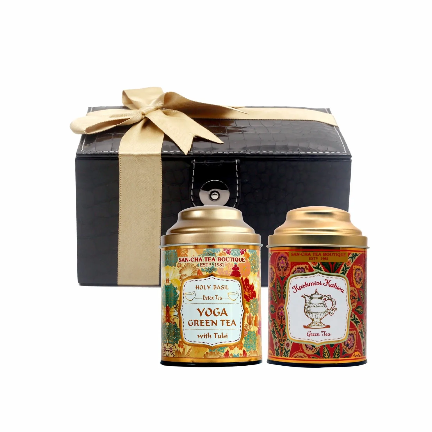 So stellen Sie eine luxuriöse Ayurveda-Grüntee-Geschenkbox zusammen