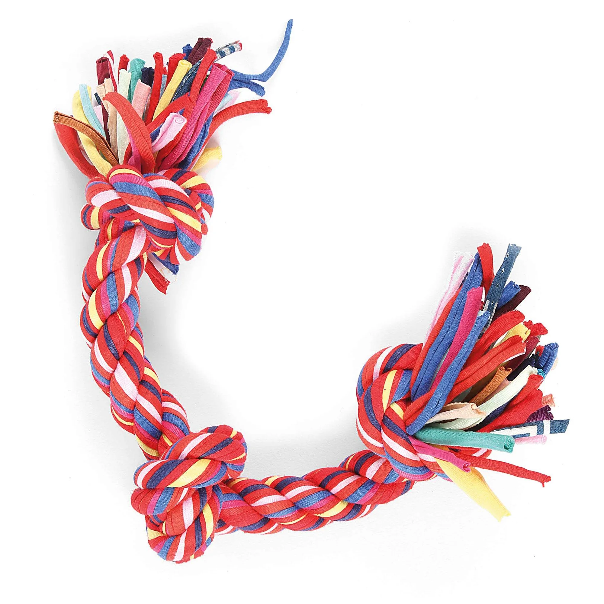 Happy Pet Twist Tee 3 Knot Tugger Dog Toy