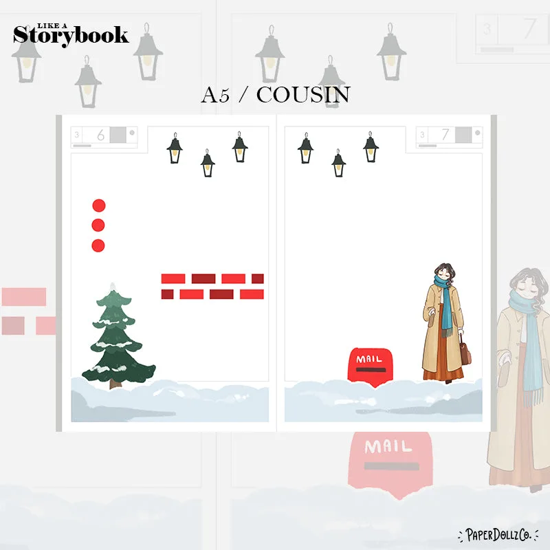 Winterzonnewende | Hobonichi | Cousin Dagelijkse Stickerset | Cd045