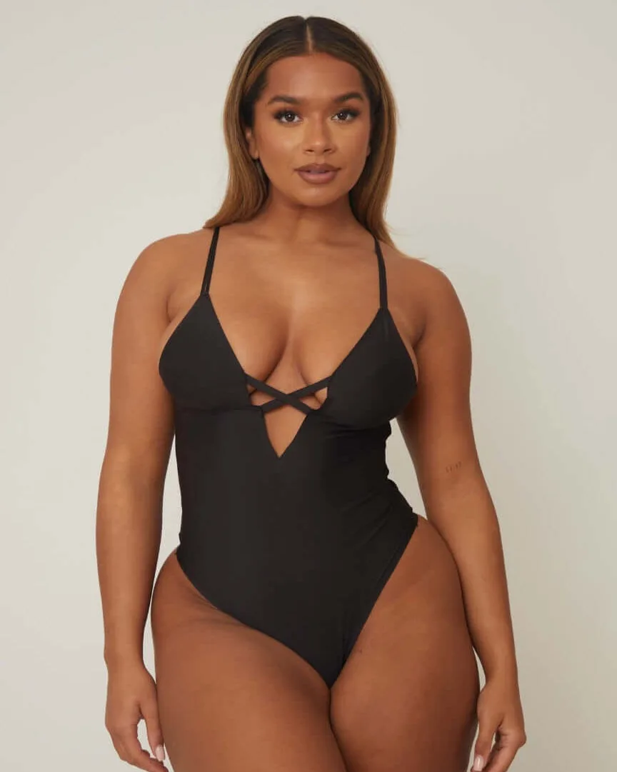 Perrie Bodysuit : Jet Black