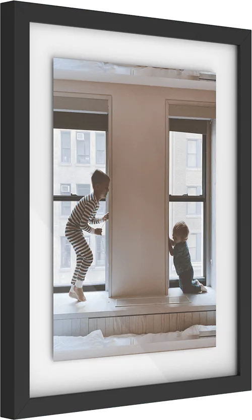 Luxe Wall Frame - Black (With Float Mount)