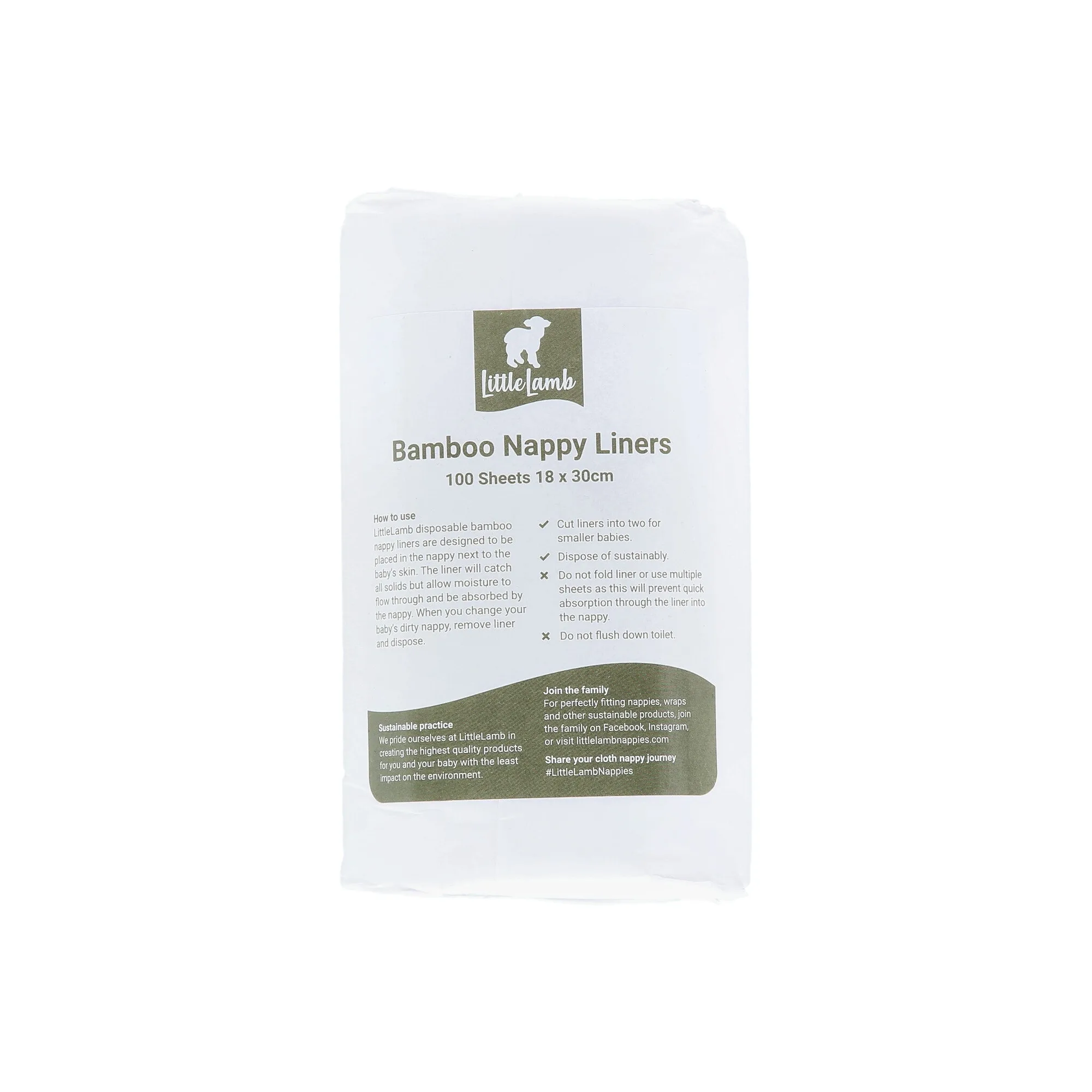 Disposable Bamboo Nappy Liners