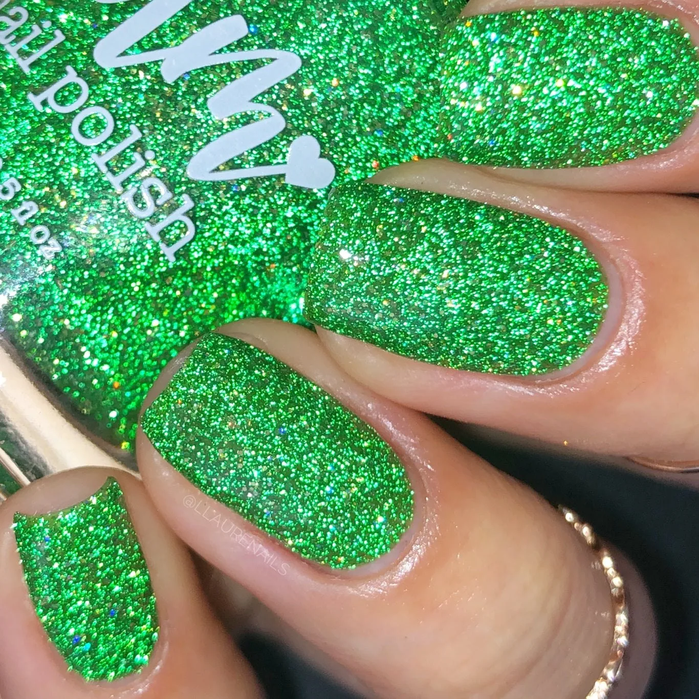 Mint Jelly - Jams & Jellies Collection - Green Reflective Glitter Nail Polish
