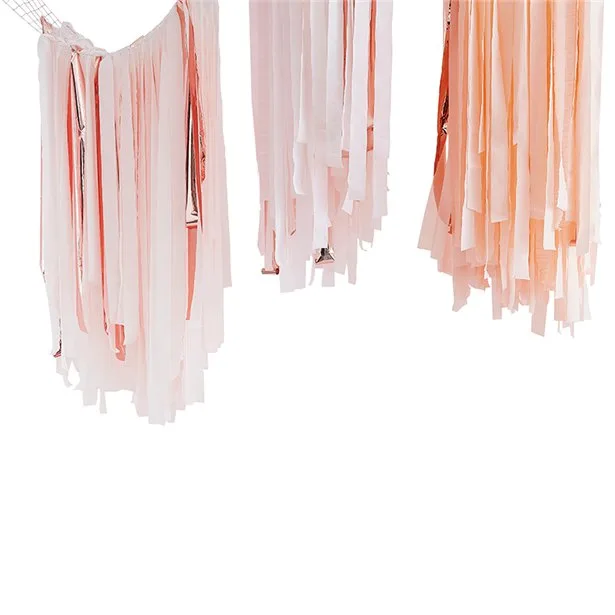 Blush & Rose Gold Streamer Ceiling Setup Guide